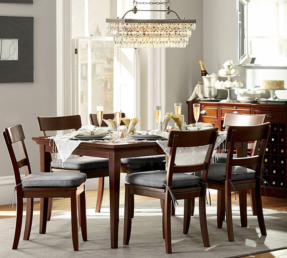 Pottery barn rectangular chandelier deals